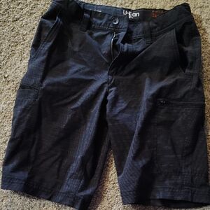 urban pipeline Black Men's Cargo Shorts with Multiple Pockets